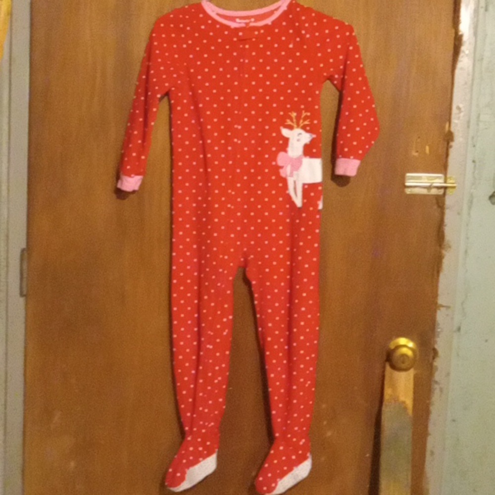 COPY - Red polka dot footies 5T